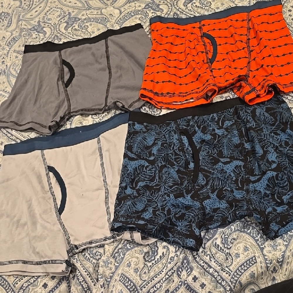 Cat & Jack Boxer Briefs - Gray, Orange, Blue
